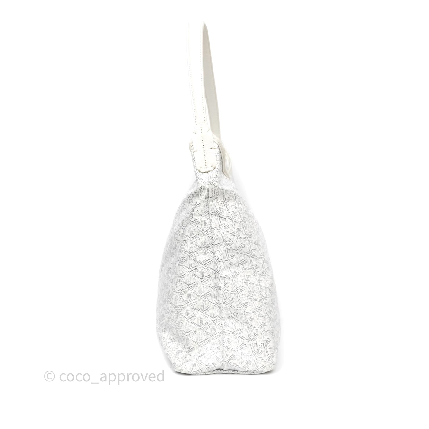Goyard Bohème Hobo Bag PM White Goyardine Canvas