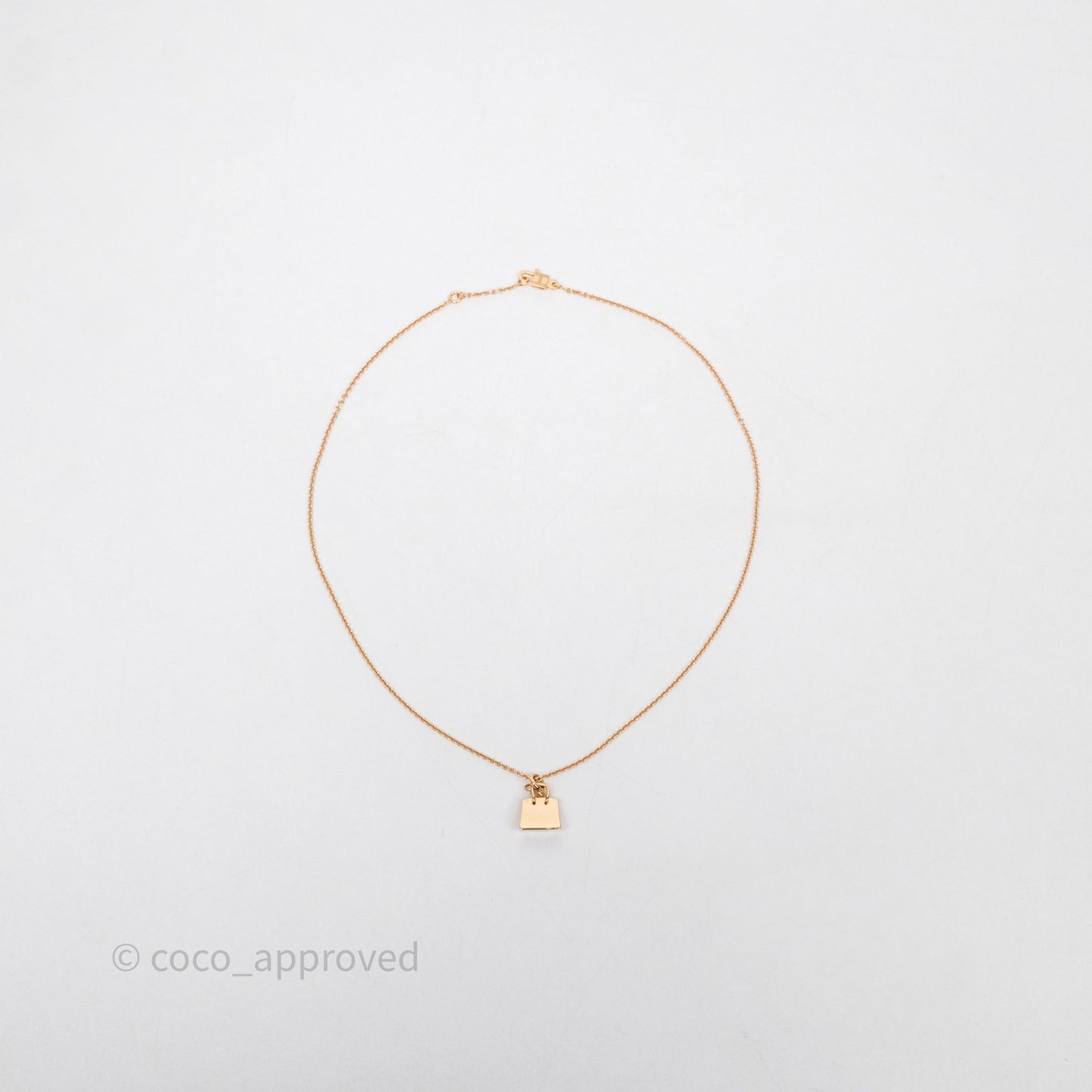 Hermès Birkin Amulette Pendant Necklace Rose Gold