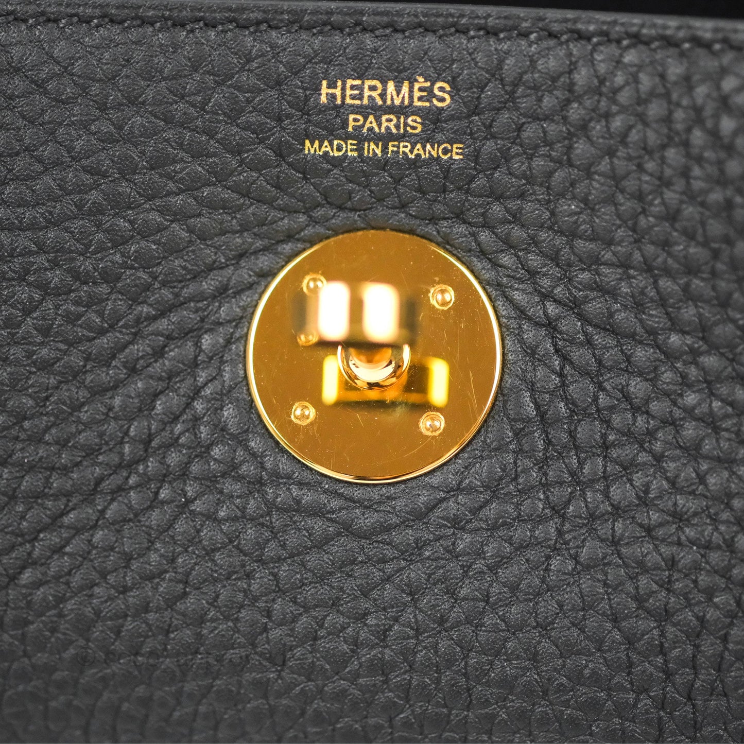 Hermès Lindy 26 Black Clemence Gold Hardware