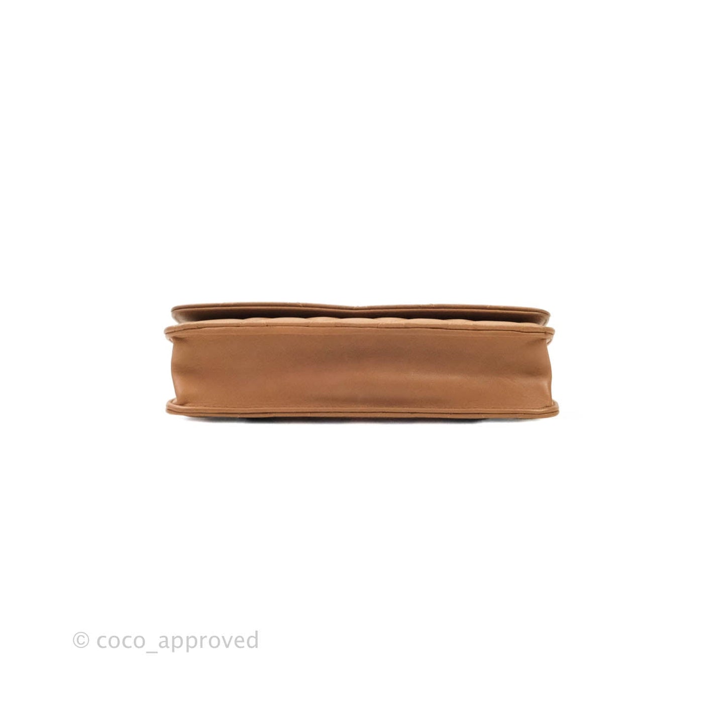 Chanel Quilted Wallet on Chain WOC Caramel Tan Lambskin Gold Hardware