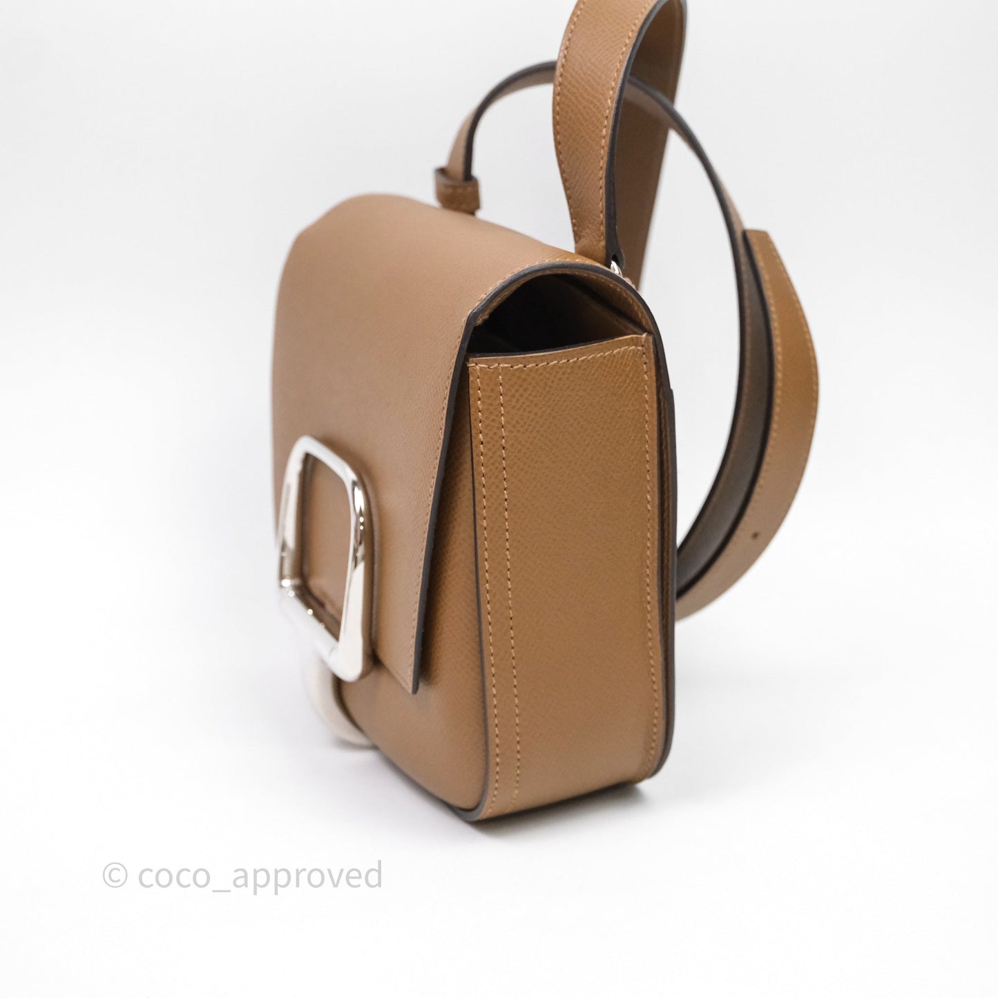 Hermès Della Cavalleria Mini Bag Alezan 3G Epsom Palladium Hardware