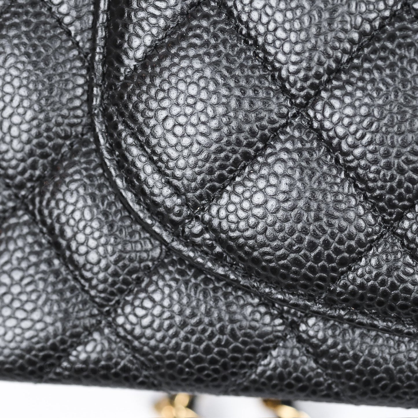 Chanel Small Classic Flap Quilted Black Caviar Gold Hardware