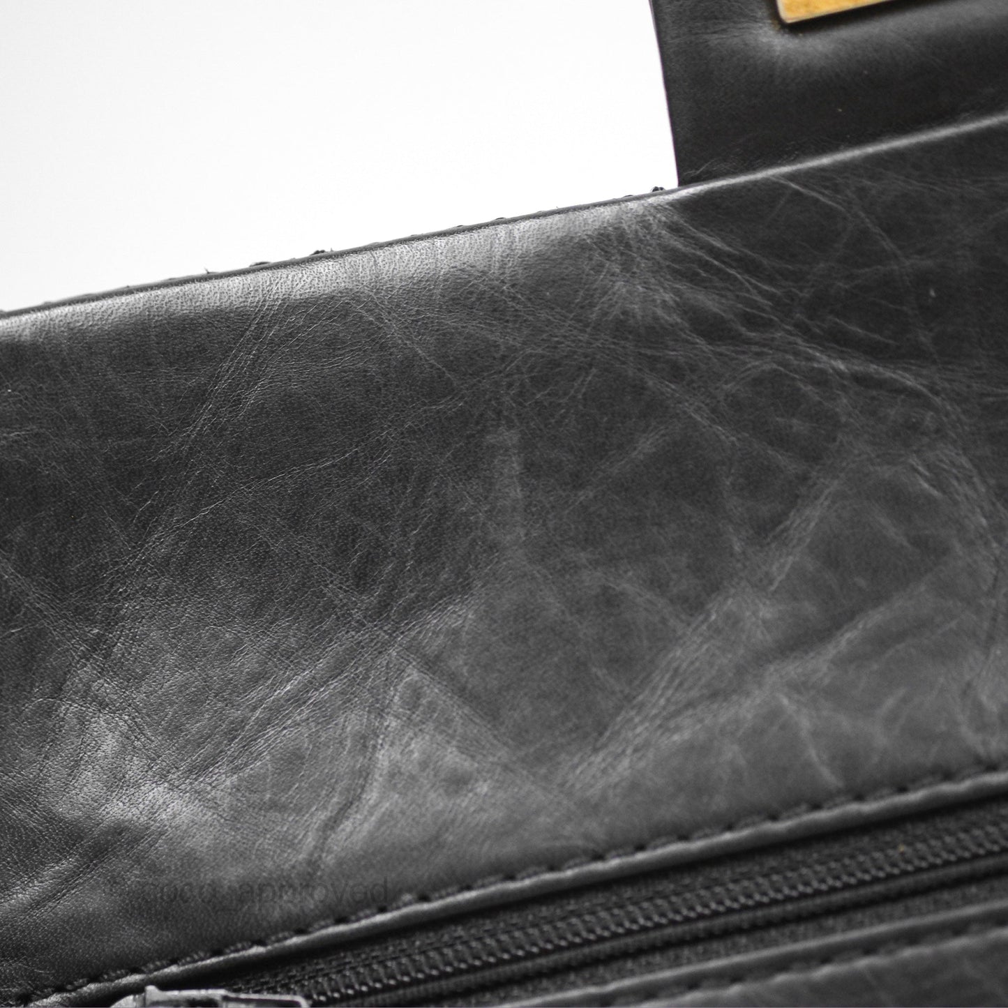Chanel Reissue 225 Quilted Black Aged Calfskin Aged Gold Hardware