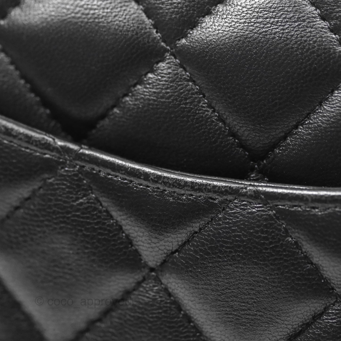 Chanel Quilted Mini Rectangular Flap Black Lambskin Gold Hardware