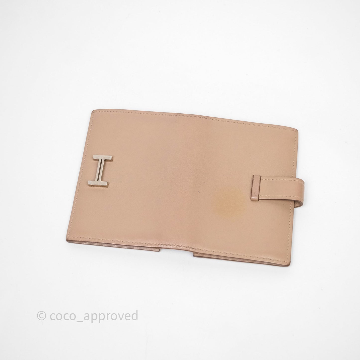 Hermès Bearn Card Holder Taupe 16 Swift Palladium Hardware