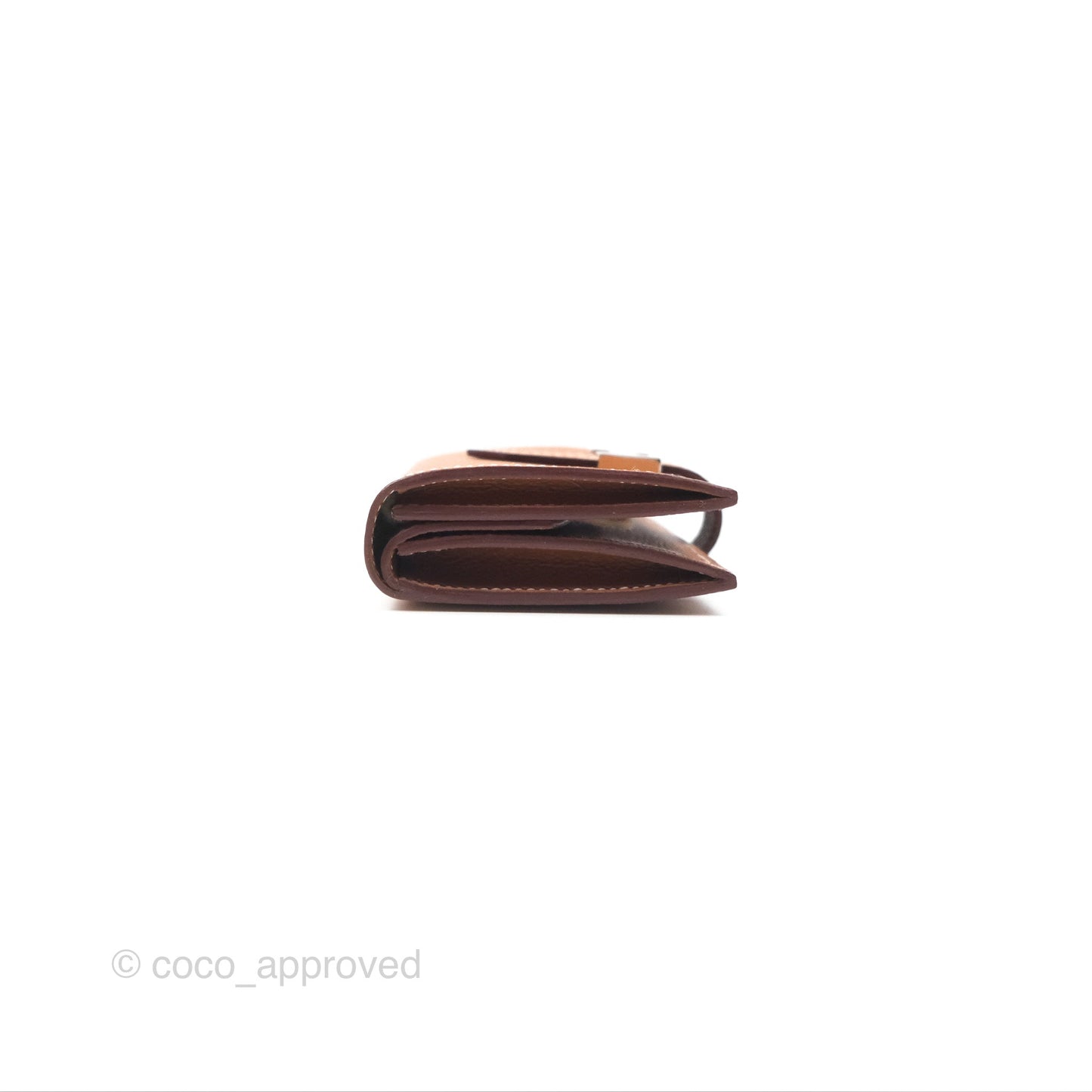 Hermès Bearn Mini Wallet Gold 37 Epsom Palladium Hardware