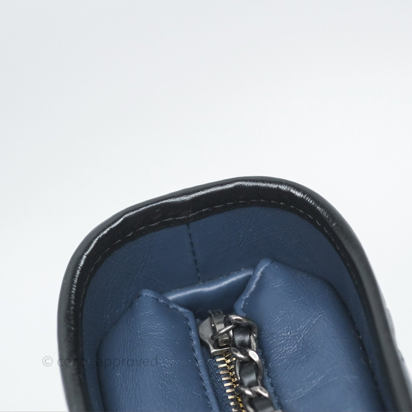 Chanel New Medium Gabrielle Hobo Quilted Navy Black Aged Calfskin