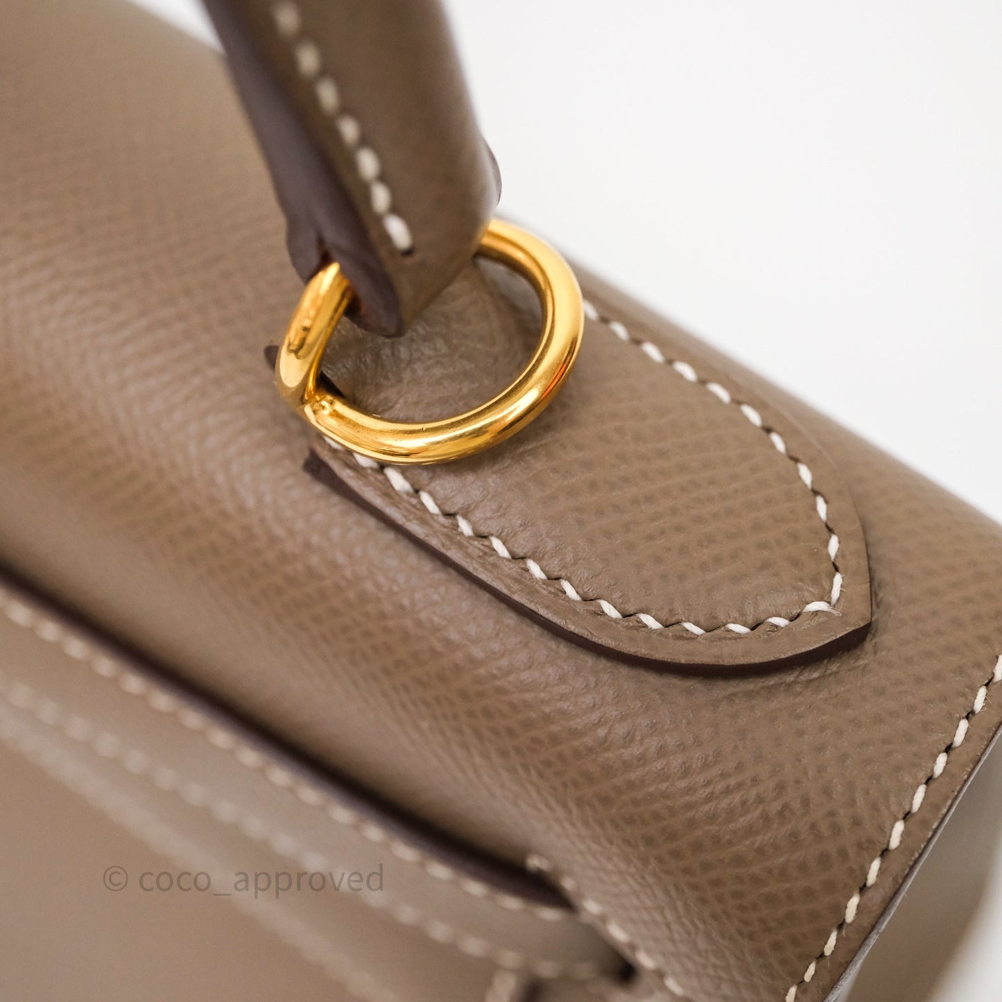 Hermès Kelly 28 Etoupe Epsom Gold Hardware