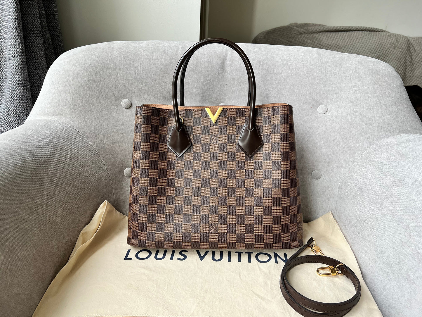 Louis Vuitton Kensington Tote Damier Ebene