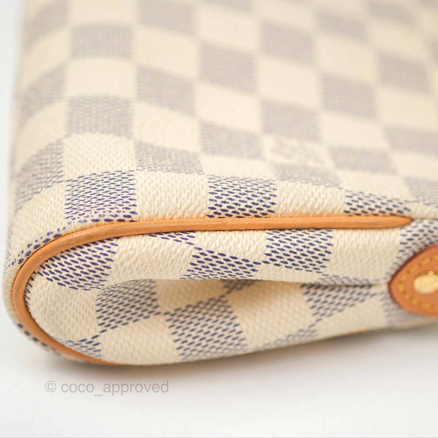 Louis Vuitton Eva Clutch With Strap Damier Azur