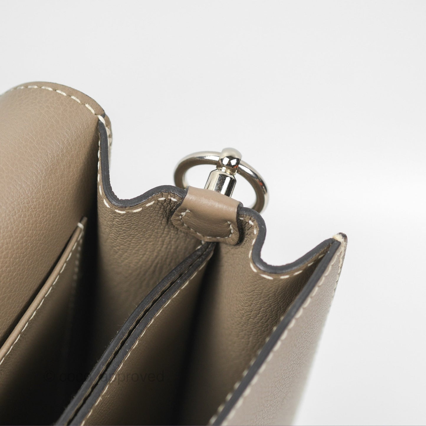 Hermès Roulis 23 Etoupe Evercolor Palladium Hardware