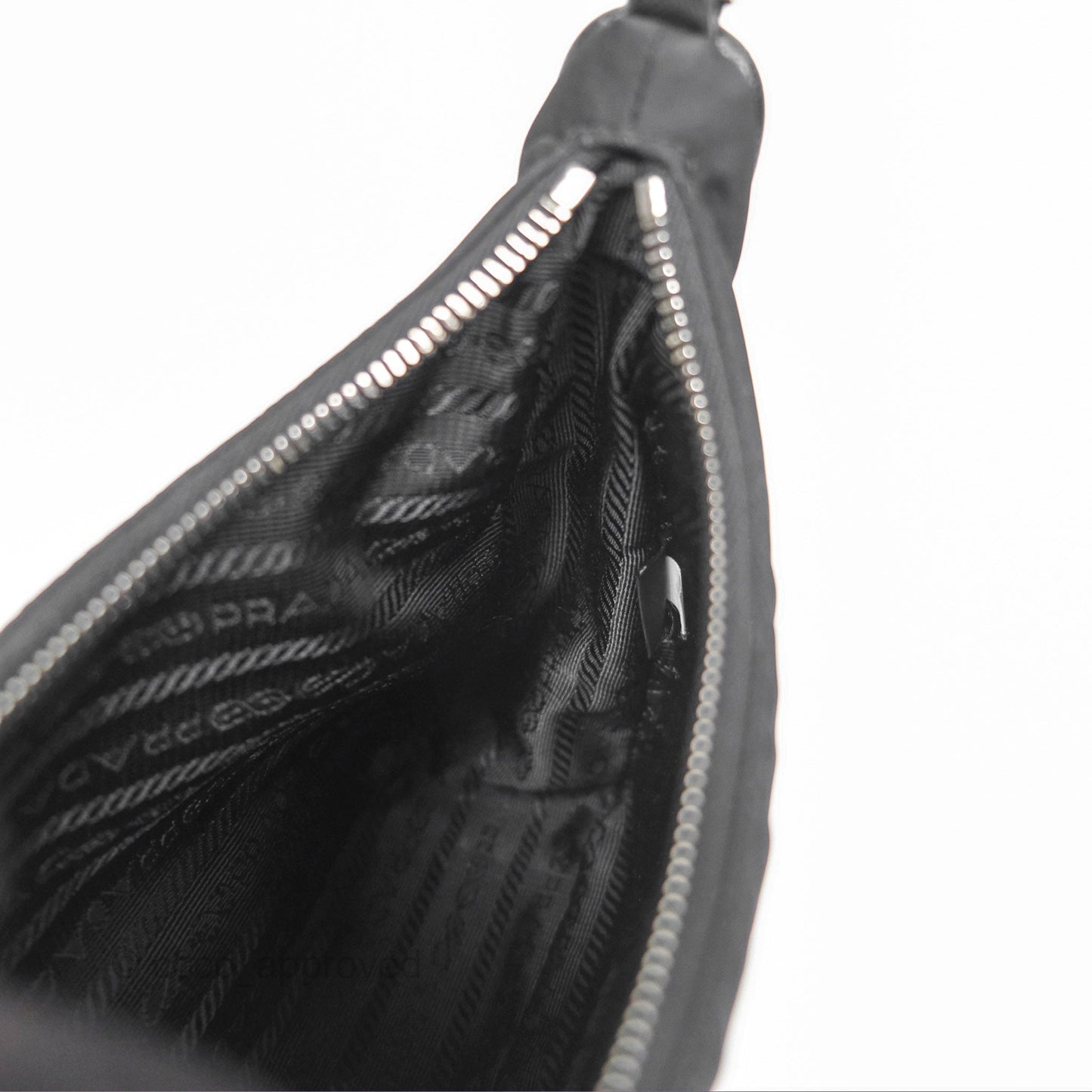 Prada Re-Edition 2005 Nylon Mini Bag Black Silver Hardware
