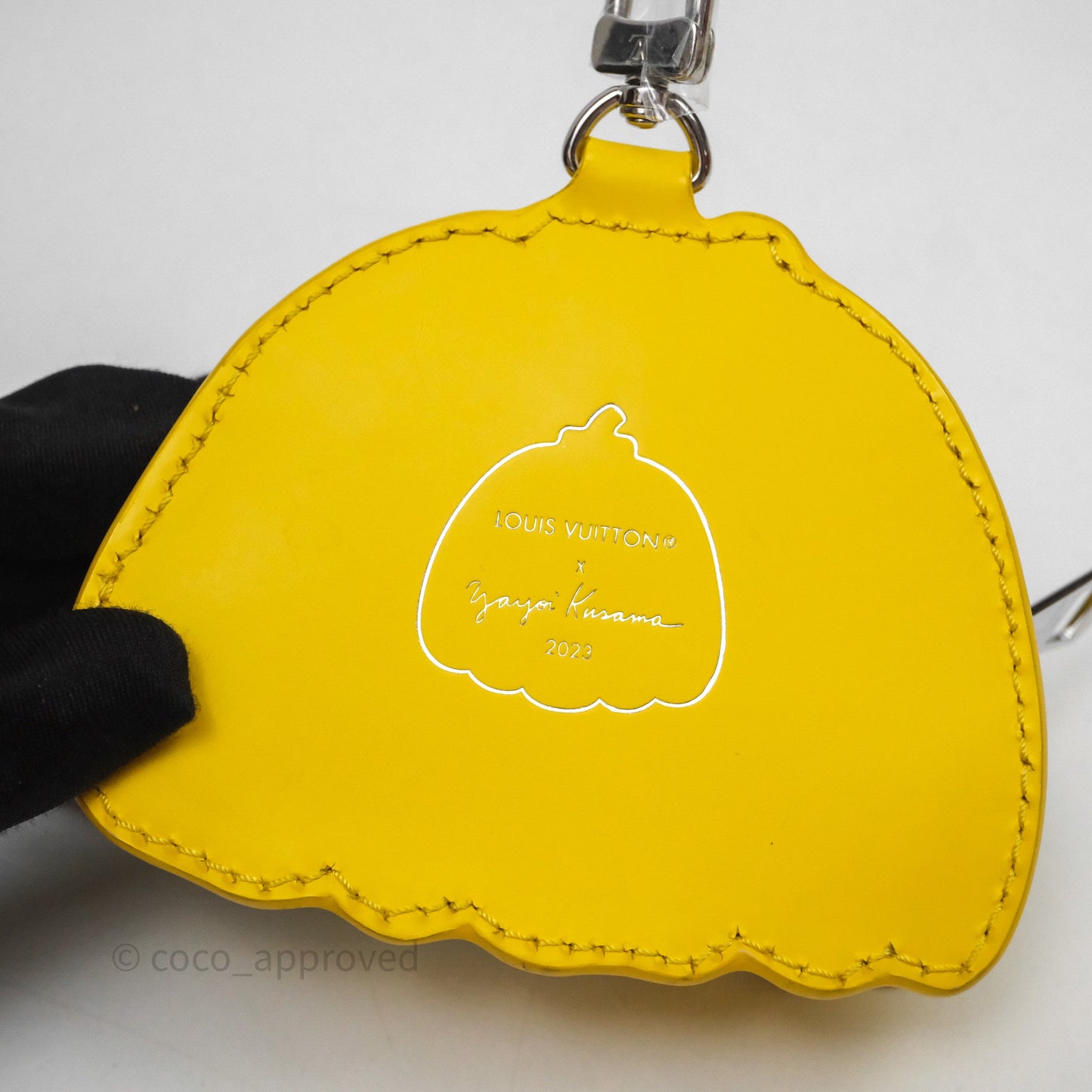 Louis Vuitton x Yayoi Kusama Epi Marellini Bag Infinity Dots Yellow Silver Hardware