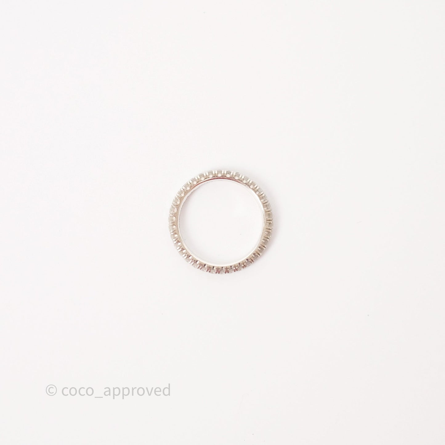 Cartier Diamonds Ring White Gold Size 46