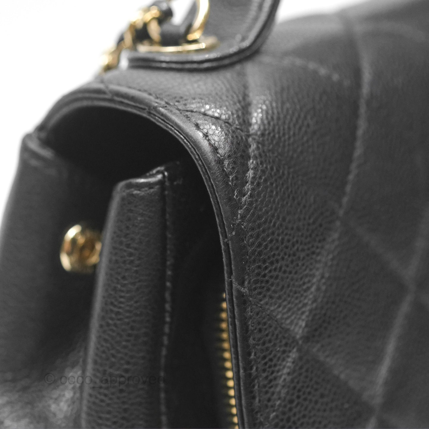 Chanel Quilted Small Business Affinity Flap Black Caviar Gold Hardware