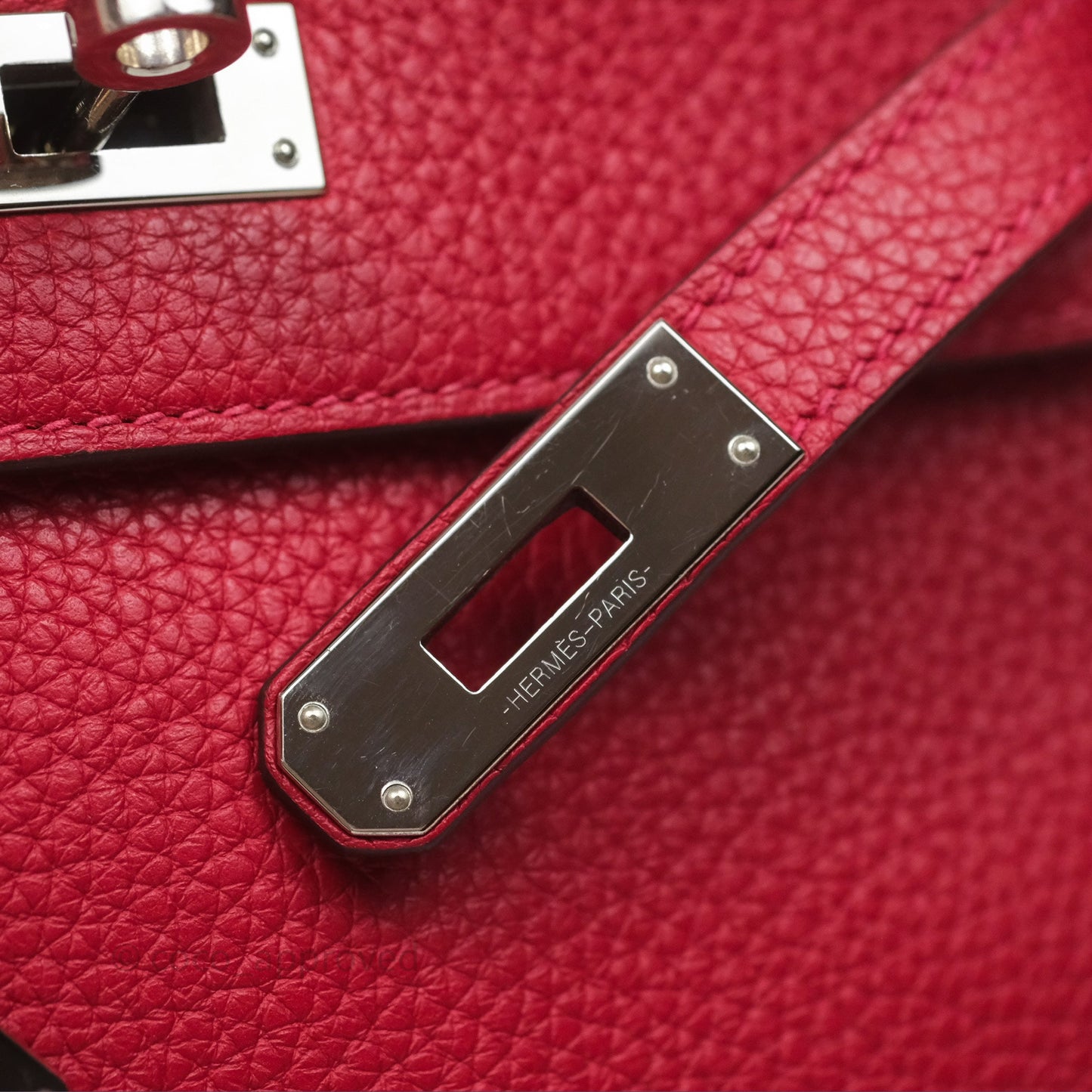 Hermès Kelly Ado Backpack Red Rouge Clemence Palladium Hardware