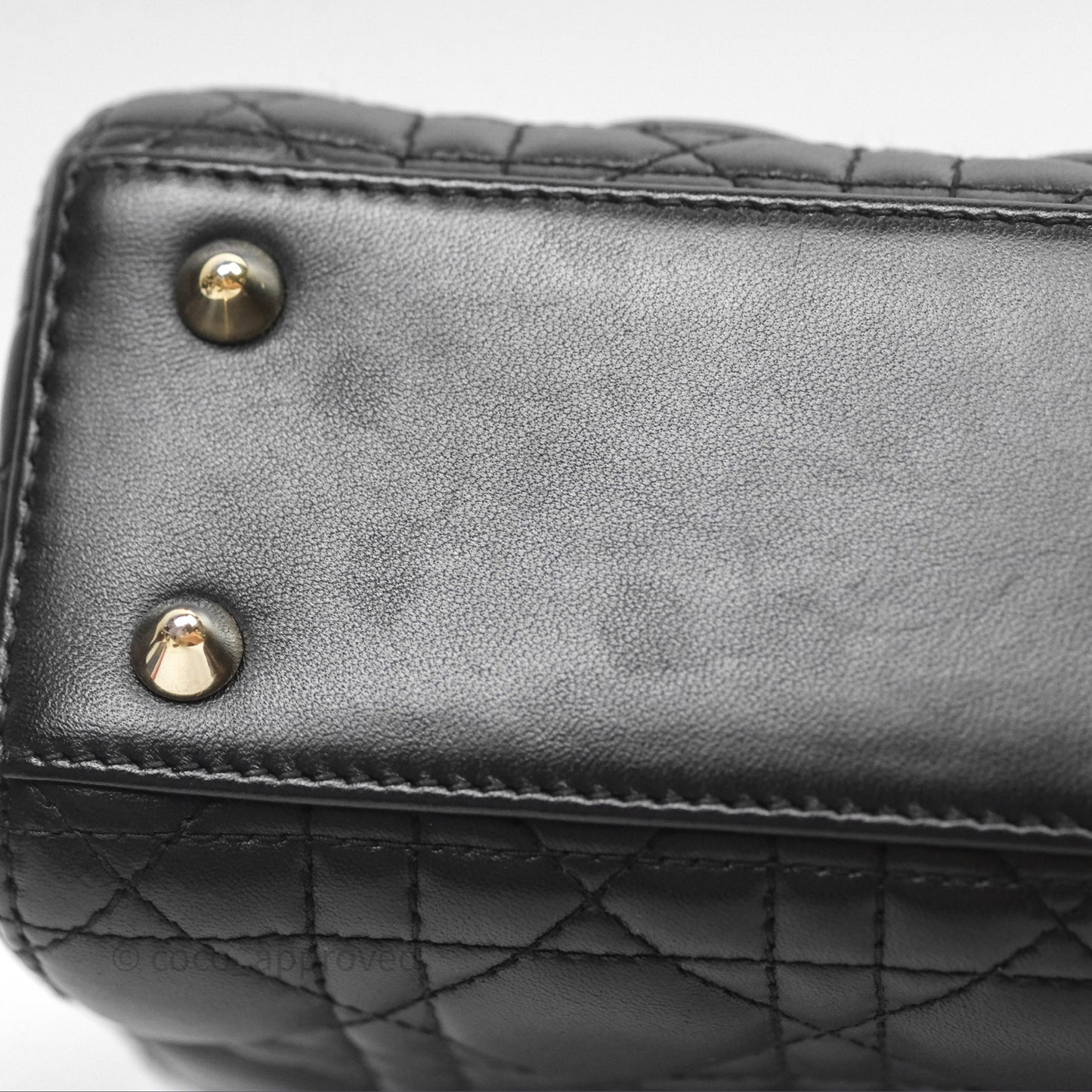 Christian Dior Small Lady Dior My ABCDior Black Cannage Lambskin
