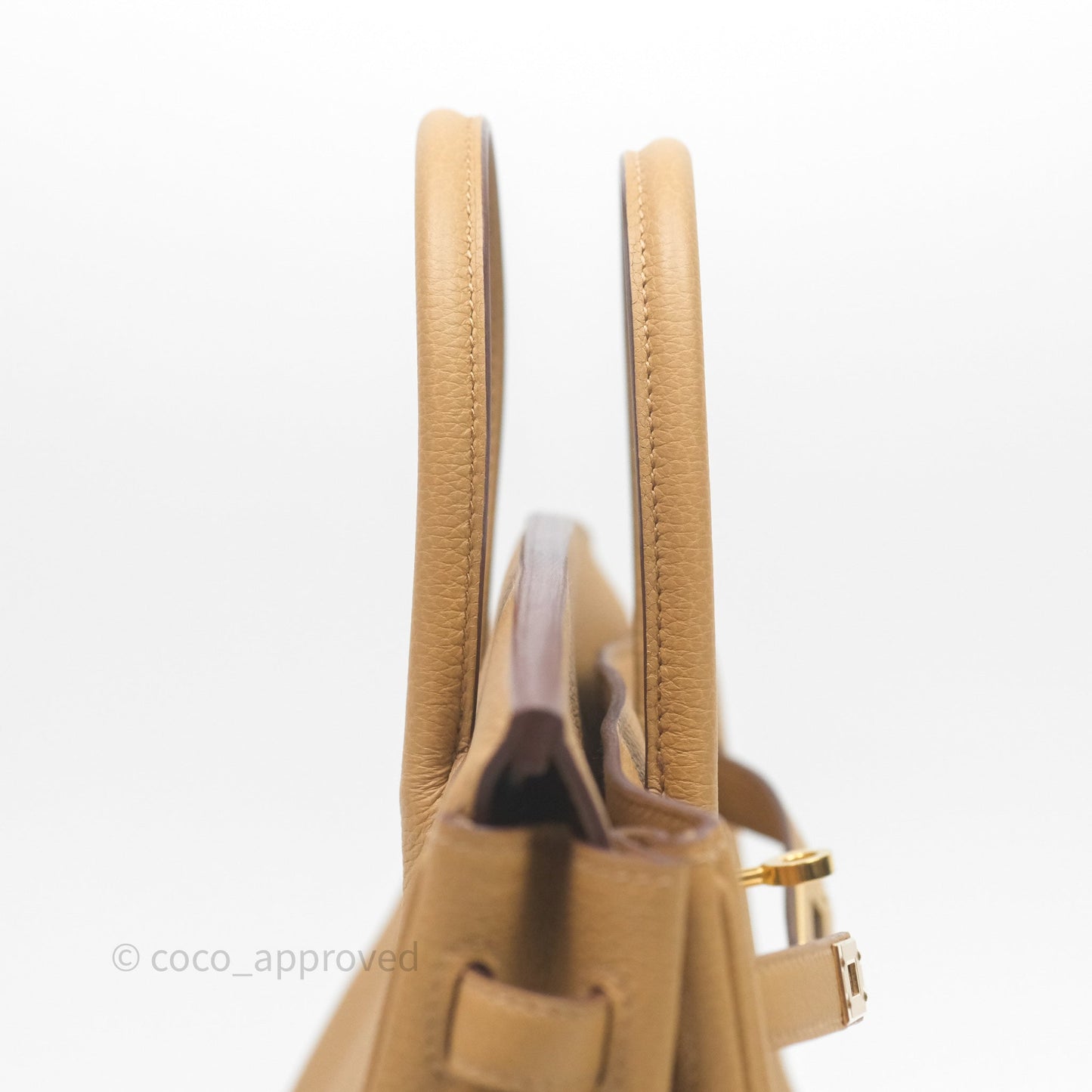 Hermès Birkin 25 Retourne Biscuit 4B Togo Gold Hardware