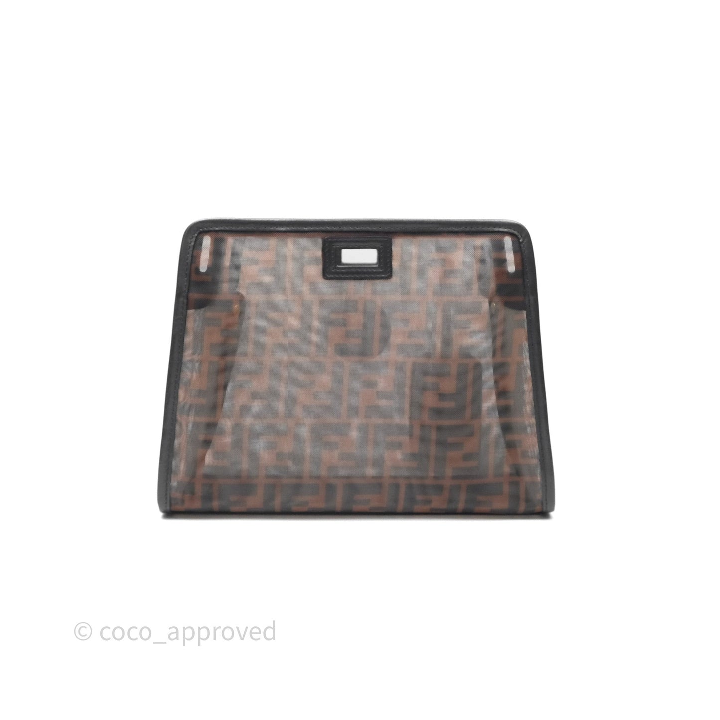 Fendi Mini Peekaboo Bag Pink Grained Leather/Python Silver Hardware with Defender