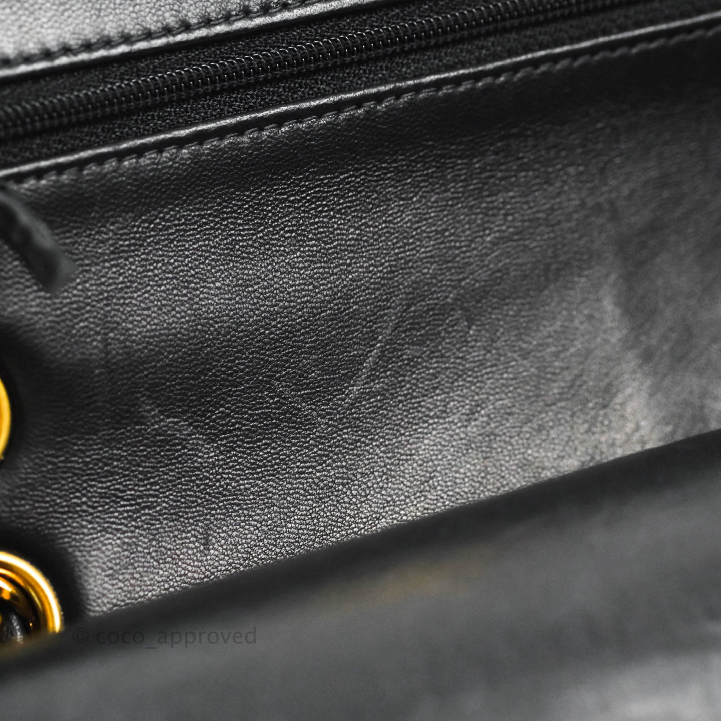 Chanel Classic Vintage Small S/M Flap Black Lambskin 24K Gold Hardware