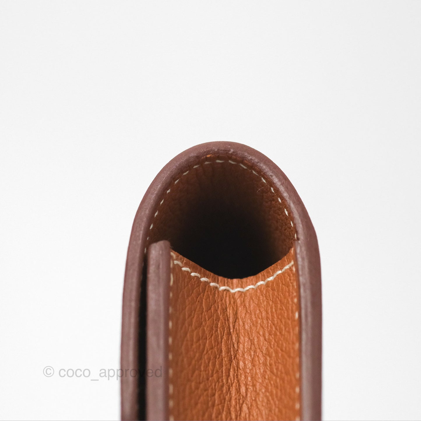 Hermès Roulis Slim Wallet Gold Evercolor Gold Hardware