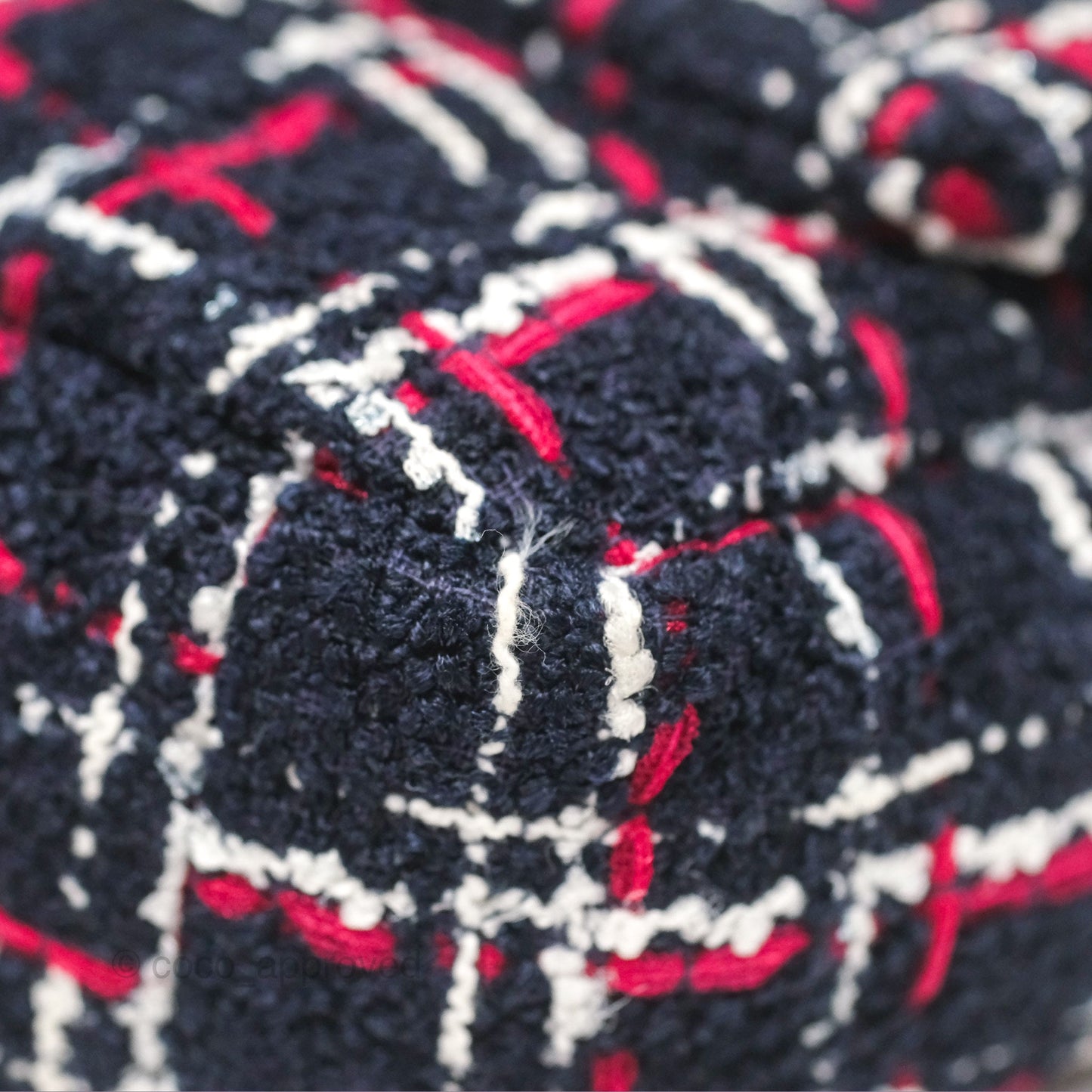 Chanel 19 Small Navy Grid Tweed Mixed Hardware
