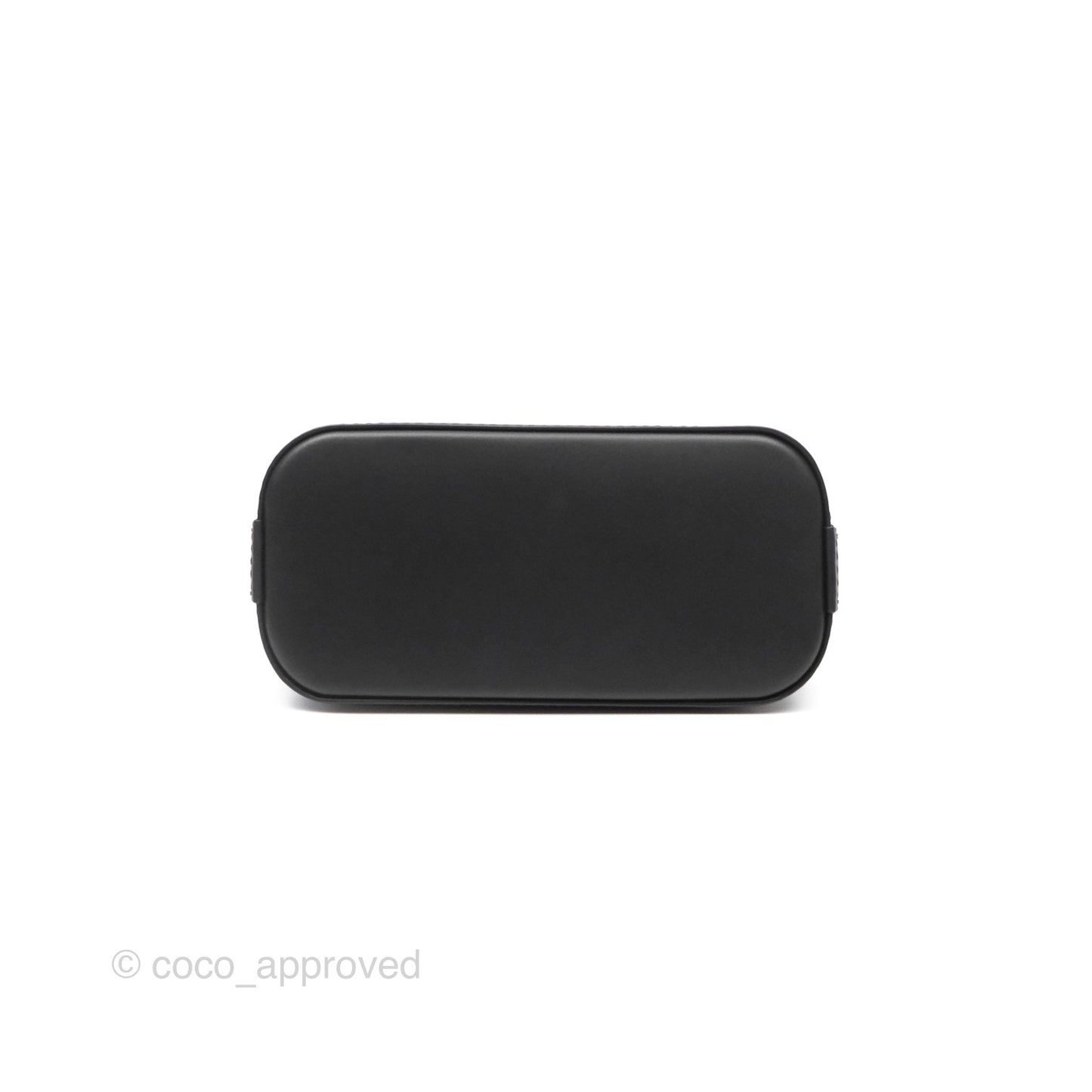 Louis Vuitton Alma Nano Black Silver Hardware