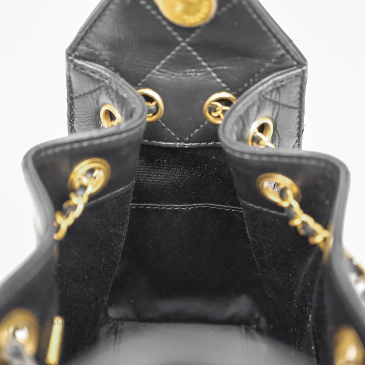 Chanel Mini 25 Black Bag Calfskin Mixed Hardware
