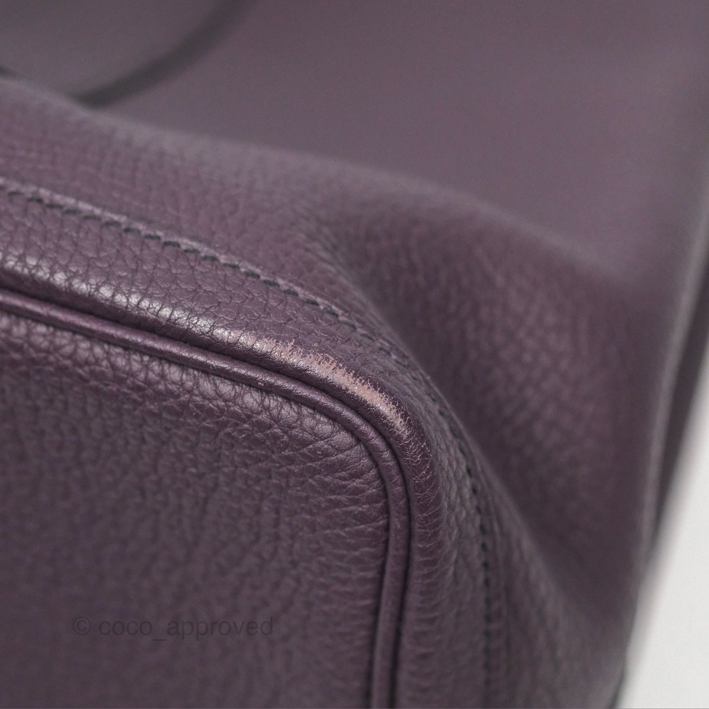 Hermes Garden Party 36 Veau Negonda 59 Raisin Palladium Hardware