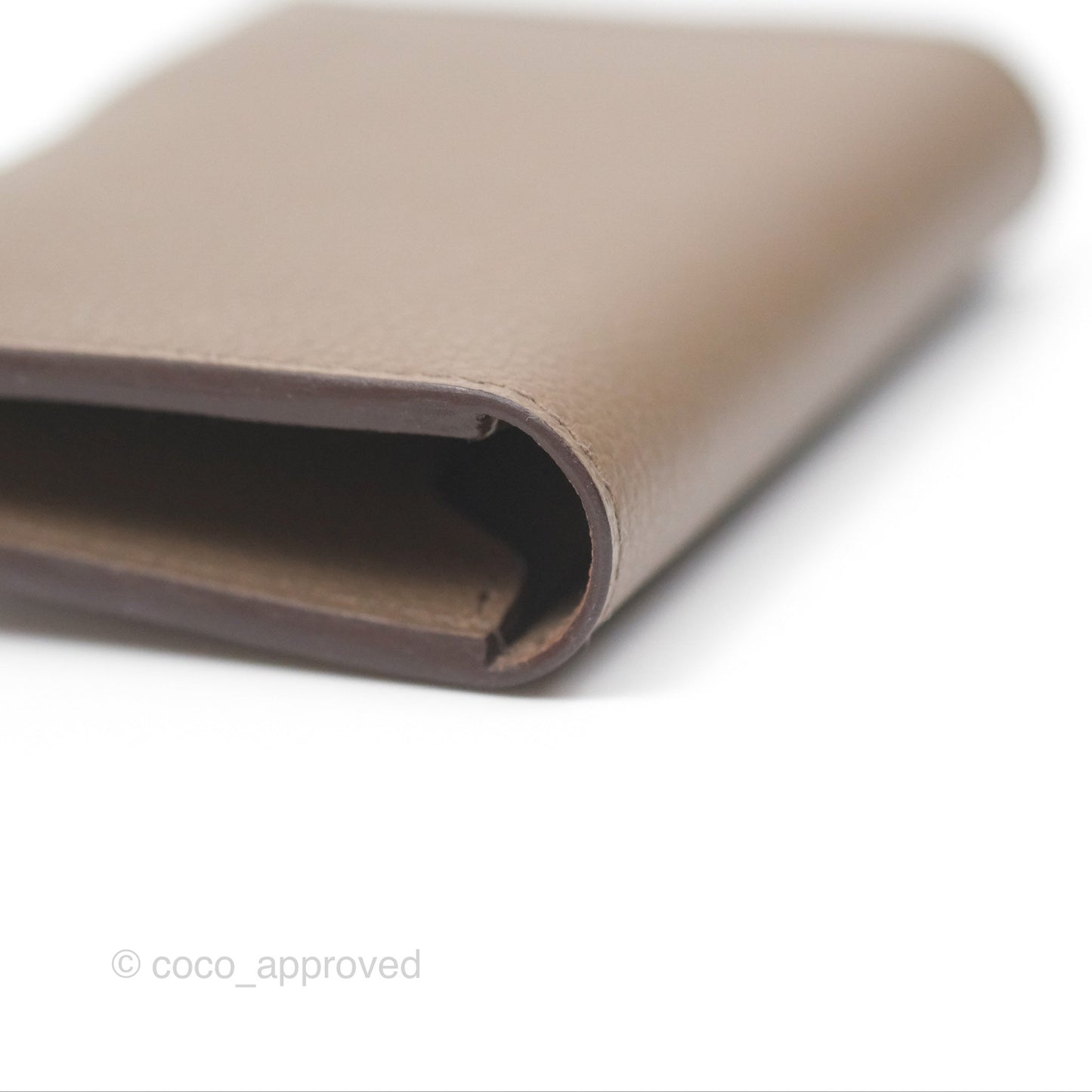 Hermès R.M.S Card Holder Etoupe Palladium Hardware