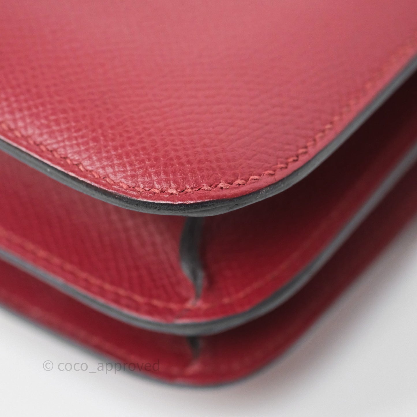 Hermès Constance Mini 18cm Rouge Grenat K1 Epsom Gold Hardware