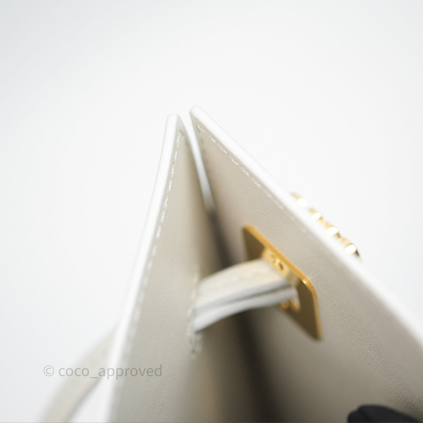 Loewe Dice Pocket in Classic Calfskin White