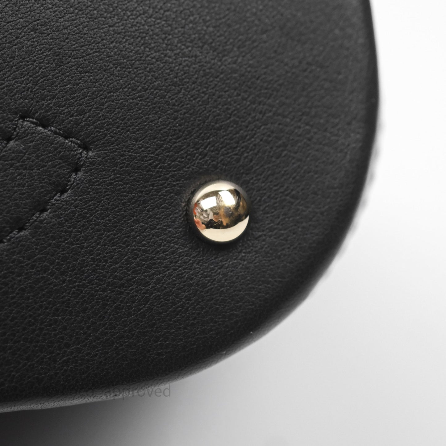 Chanel Quilted Drawstring Bucket Bag Black Calfskin Gold Hardware