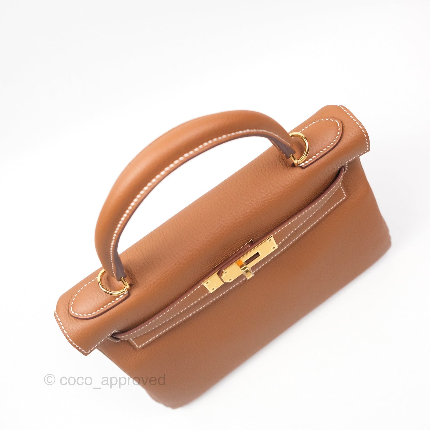 Hermès Kelly 28 Retourne Gold 37 Togo Gold Hardware