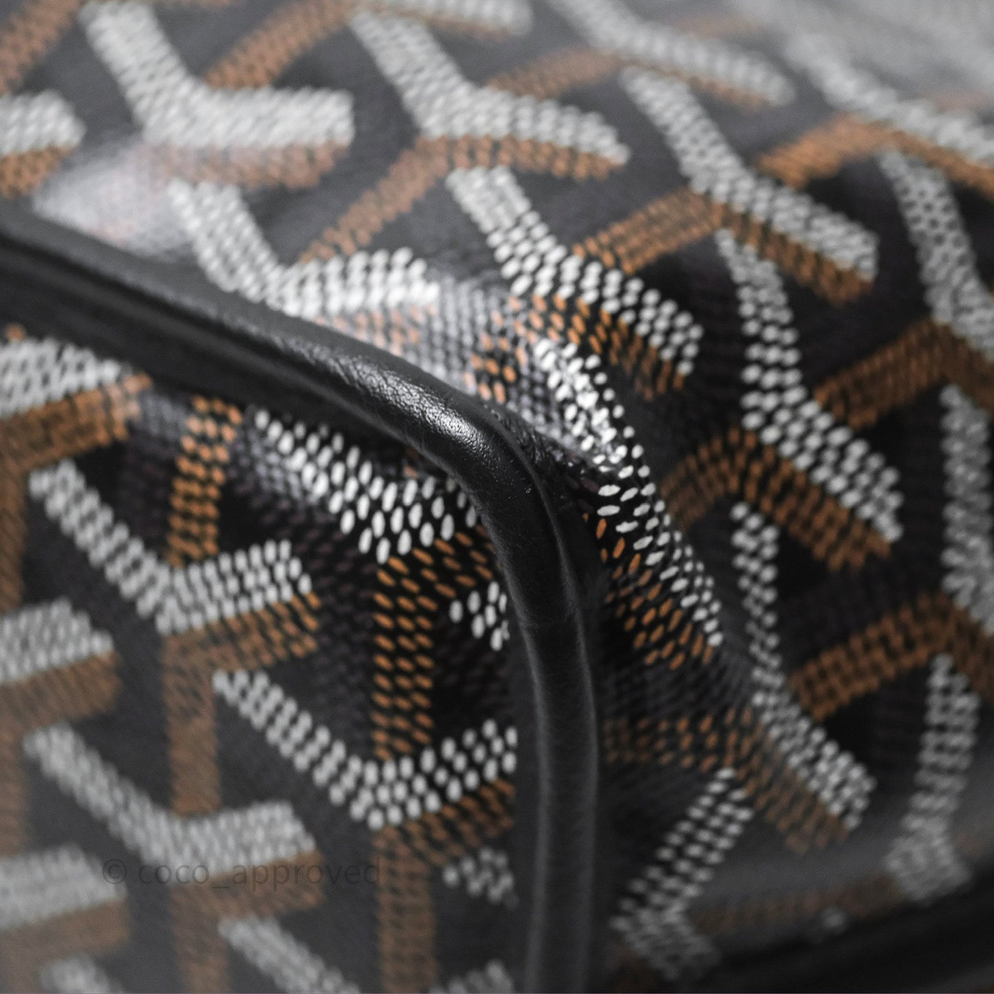 Goyard Anjou Mini Bag Goyardine Canvas Black