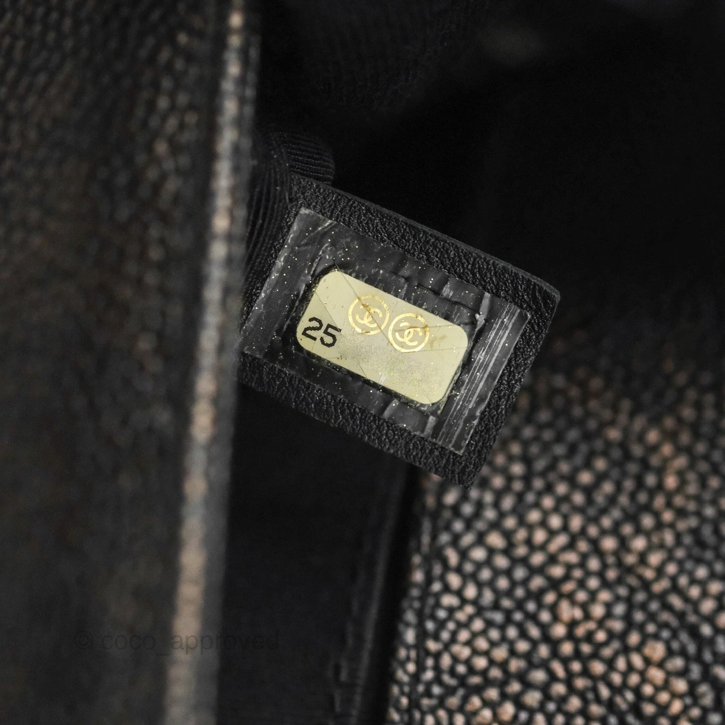 Chanel Medium Braid Around Boy Flap Patinated Caviar Chevron Black Aged Gold Hardware