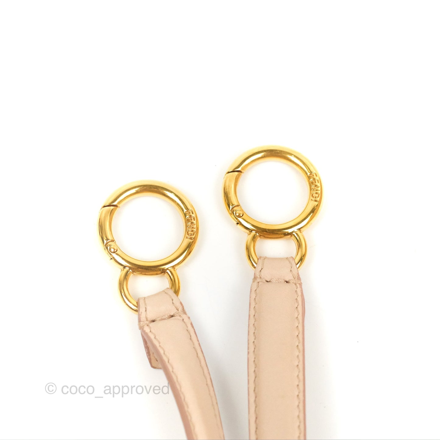 Fendi Mini Peekaboo Bag Poudre Lambskin Gold Hardware