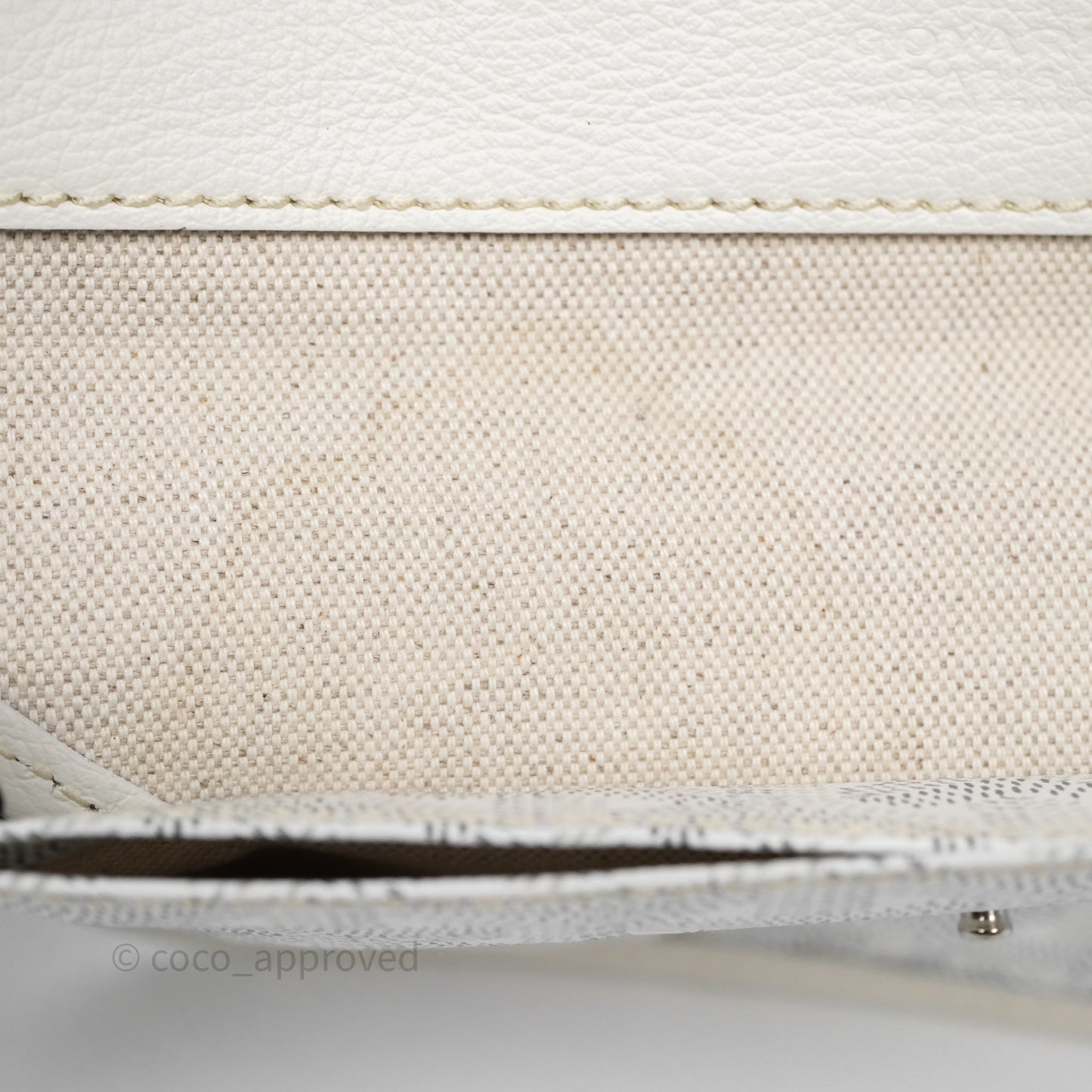 Goyard Bohème Hobo Bag PM White Goyardine Canvas