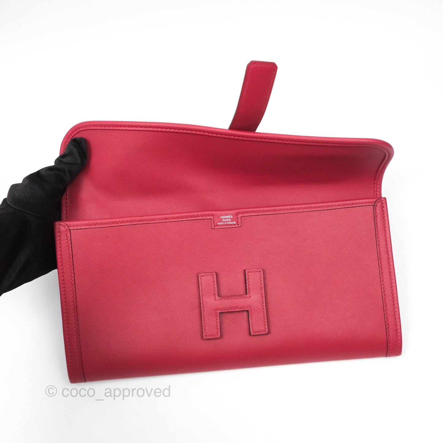 Hermès Jige Elan 29 Clutch Rouge Garance