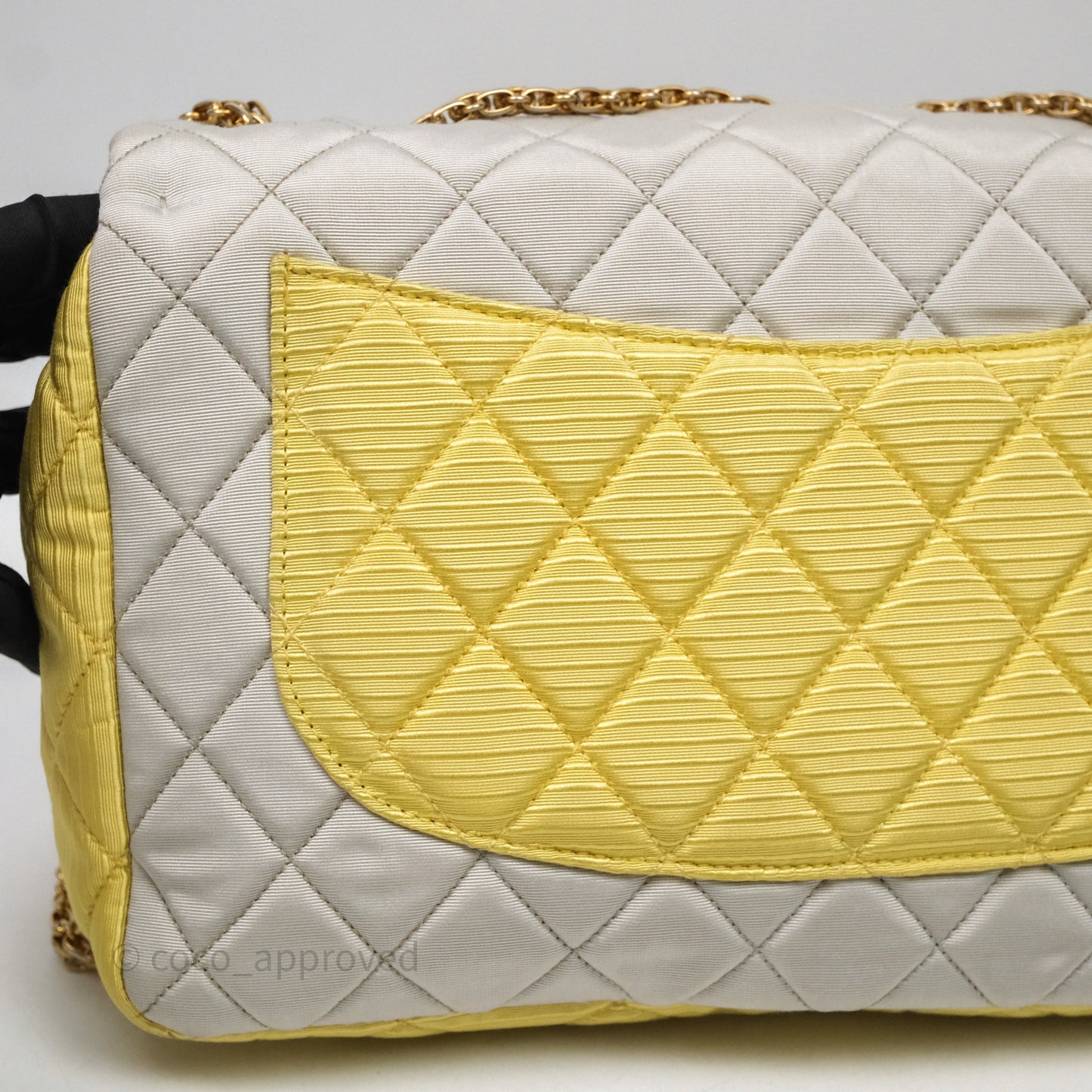 Chanel Reissue Flap Bag Tricolor Pastel Satin Aged Gold Hardware