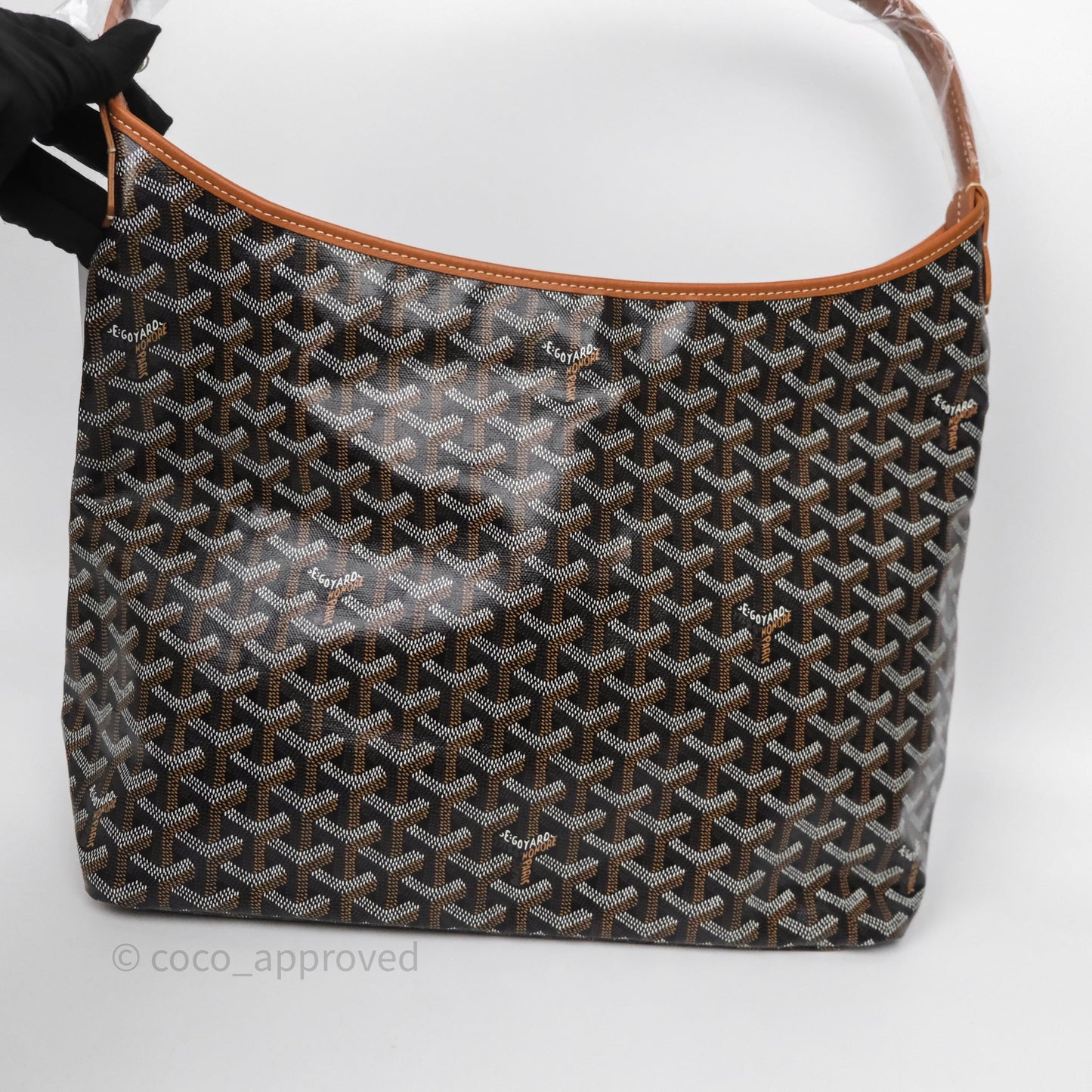 Goyard Bohème Hobo Bag Black & Tan