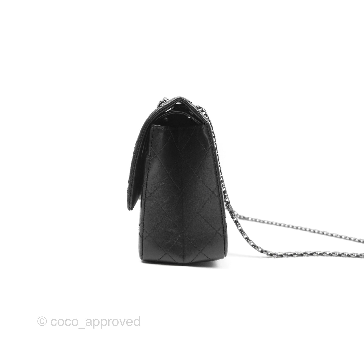 Chanel Reissue 226 Quilted Black Aged Calfskin Ruthenium Hardware
