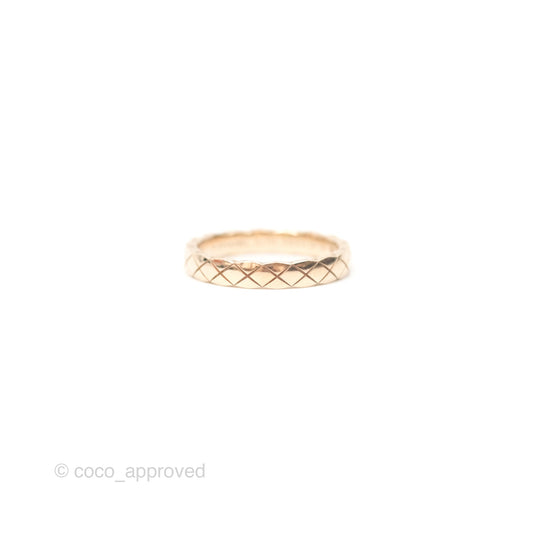 Chanel Coco Crush Ring 18K Beige Gold Size 52