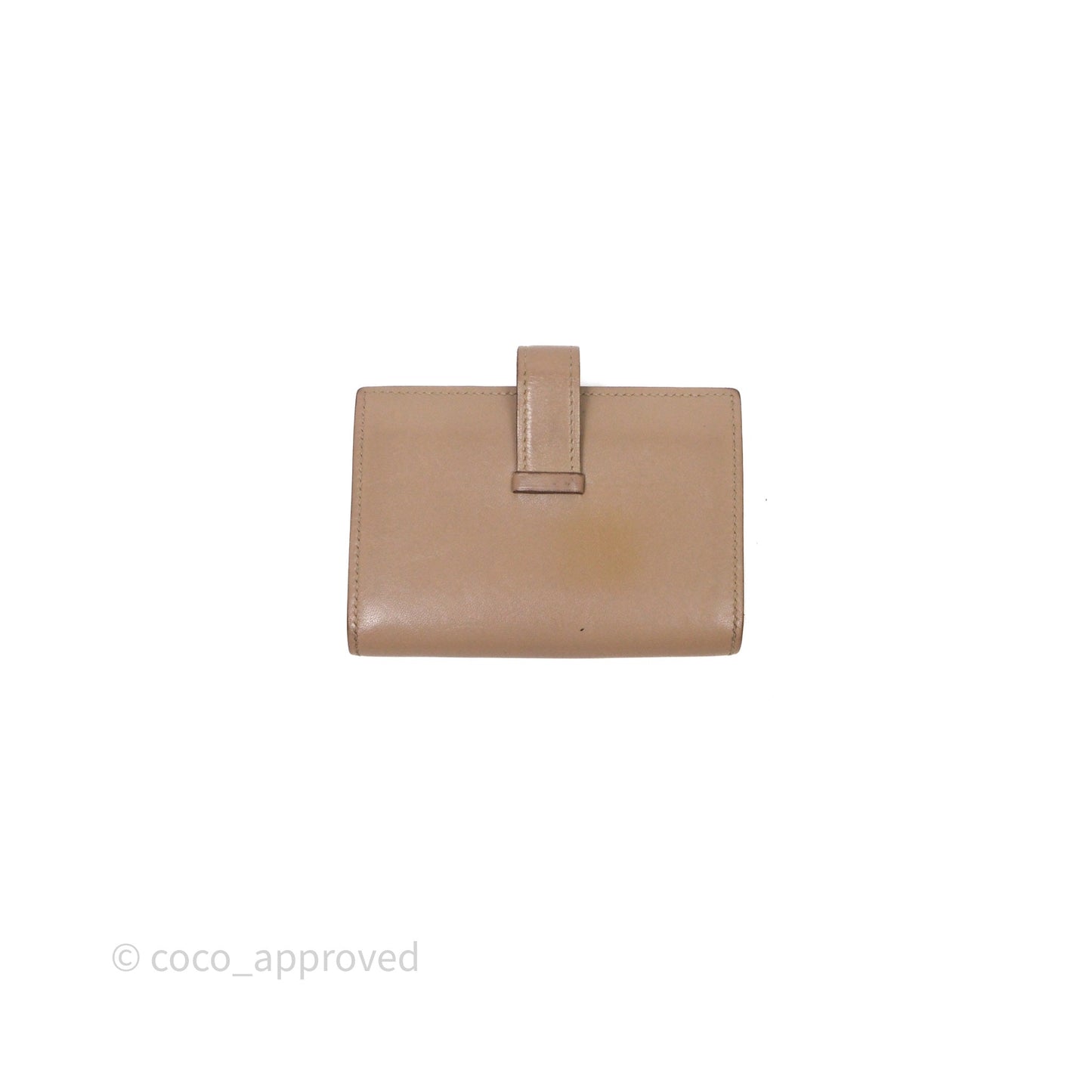Hermès Bearn Card Holder Taupe 16 Swift Palladium Hardware