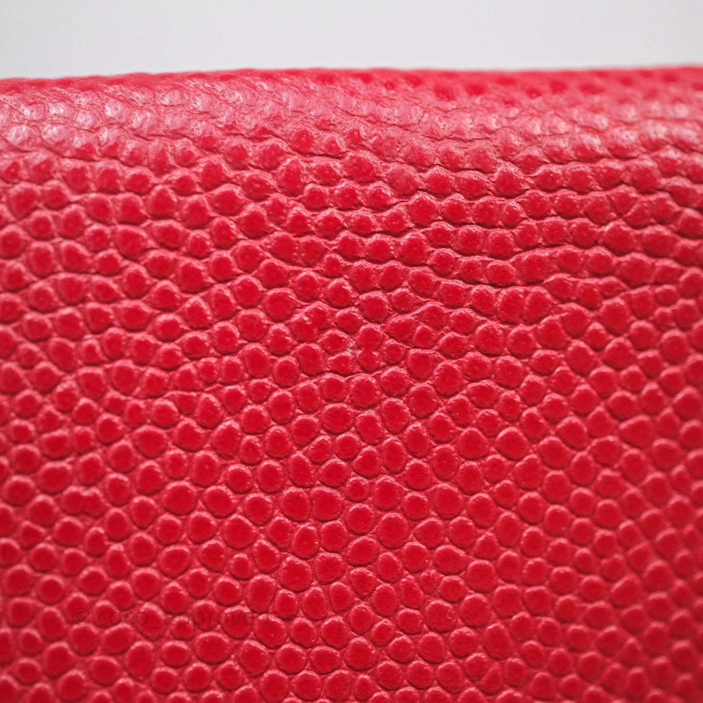 Chanel Classic M/L Medium Flap Quilted Red Caviar Gold Hardware