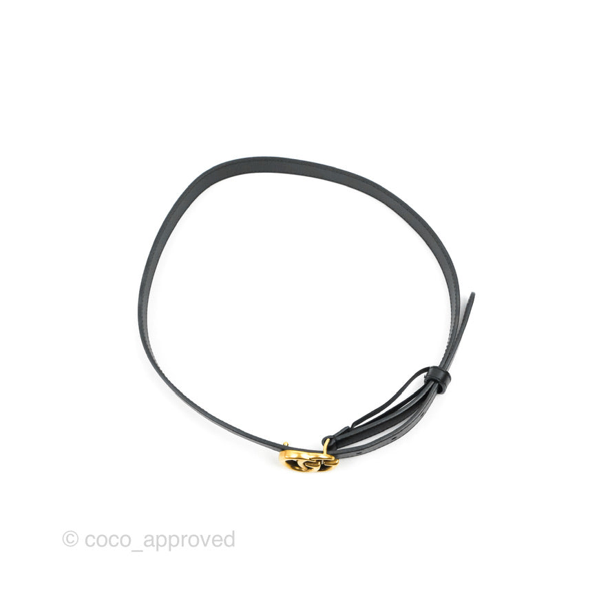 Gucci Calfskin Double GG 20mm Belt 75 30 Black