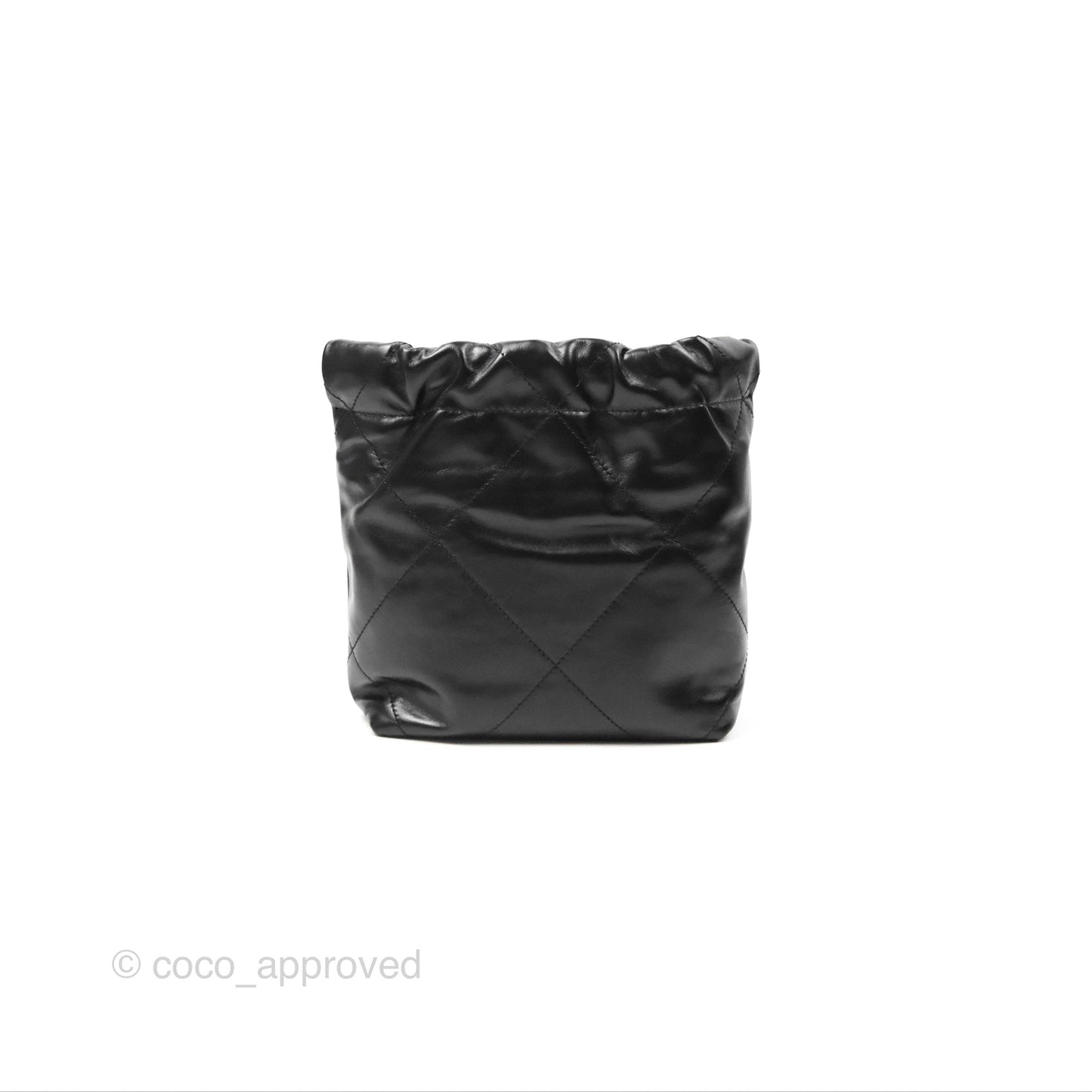 Chanel 22 Mini Bag Black Crumpled Calfskin