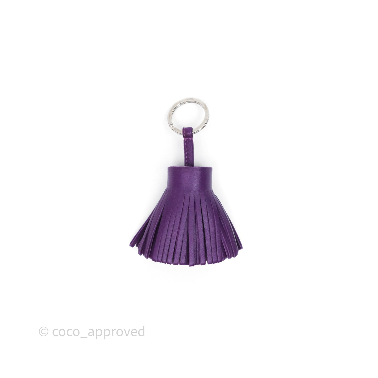 Hermès Carmen Key Ring Violet Lambskin