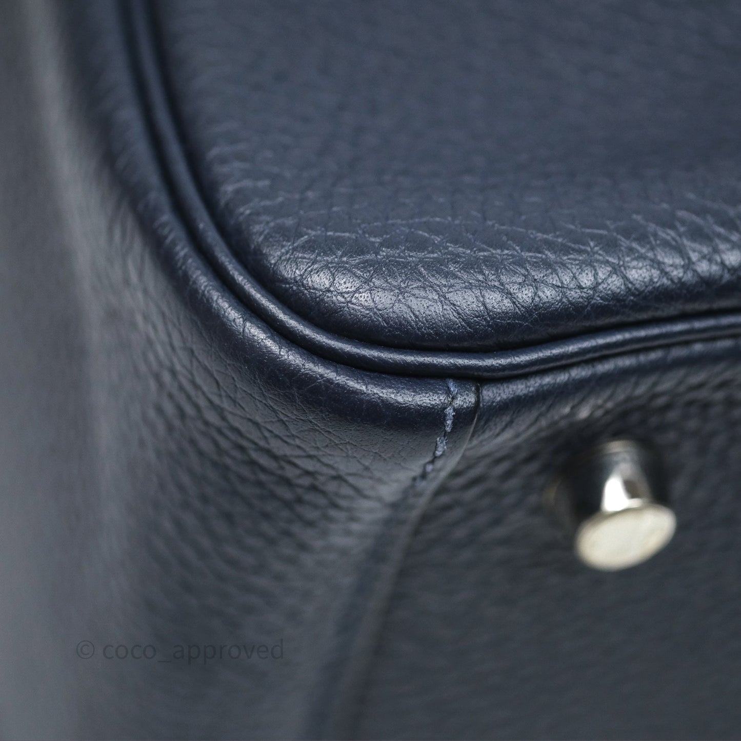 Hermès Lindy 26 Bleu Nuit 2Z Clemence Palladium Hardware