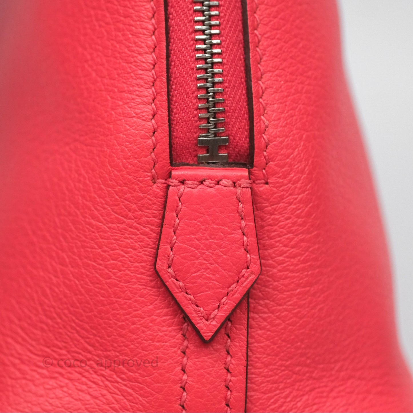 Hermès Bolide Mini 1923 Rose Texas 0E/ Cuivre 6C Evercolor Palladium Hardware